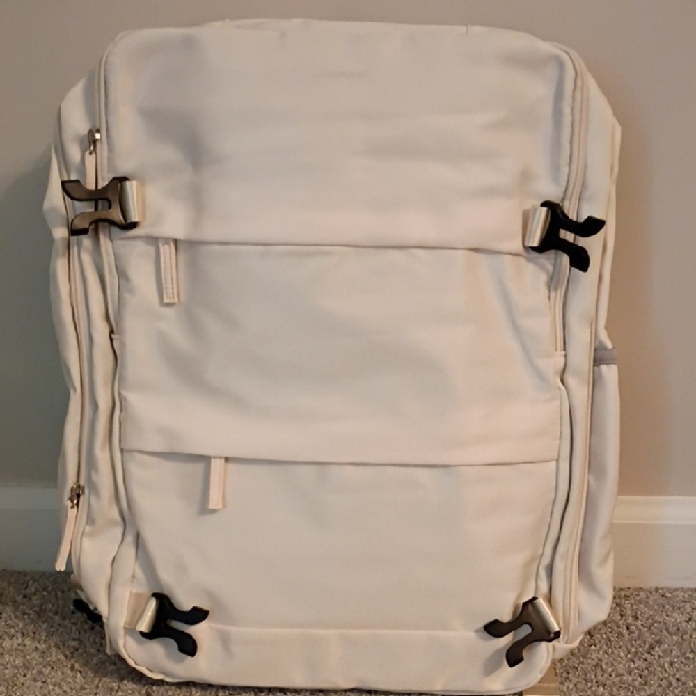 Stylish Cream Travel Backpack